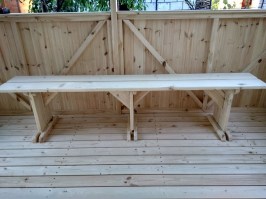 Скамейка садовая деревянная для дачи 0059